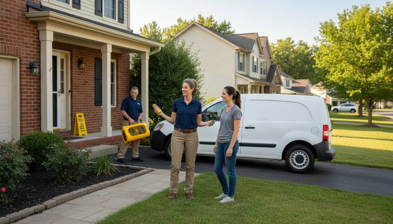 Residential water damage restoration in Fairplay, MD